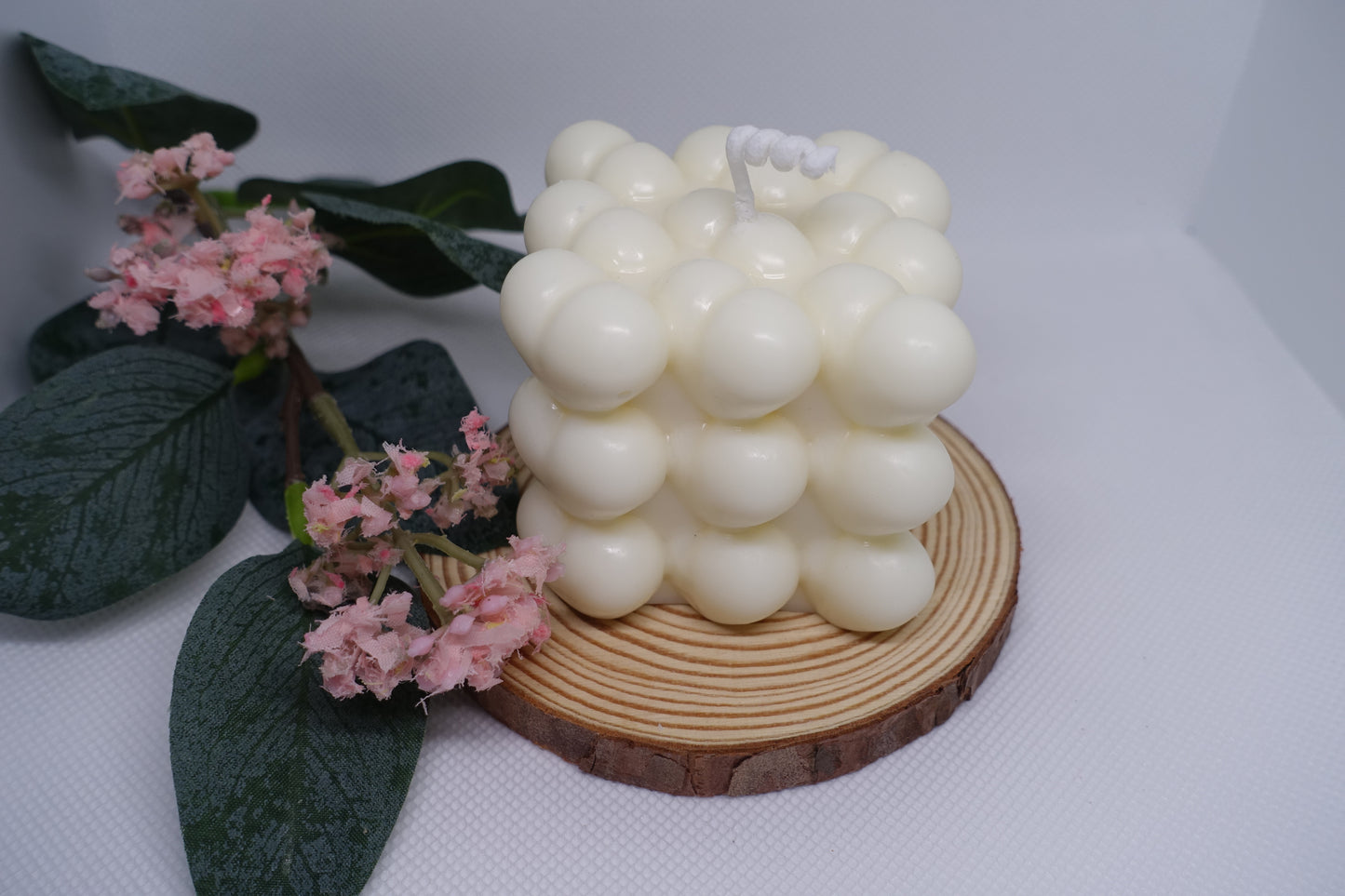 Vela cubo de corazones