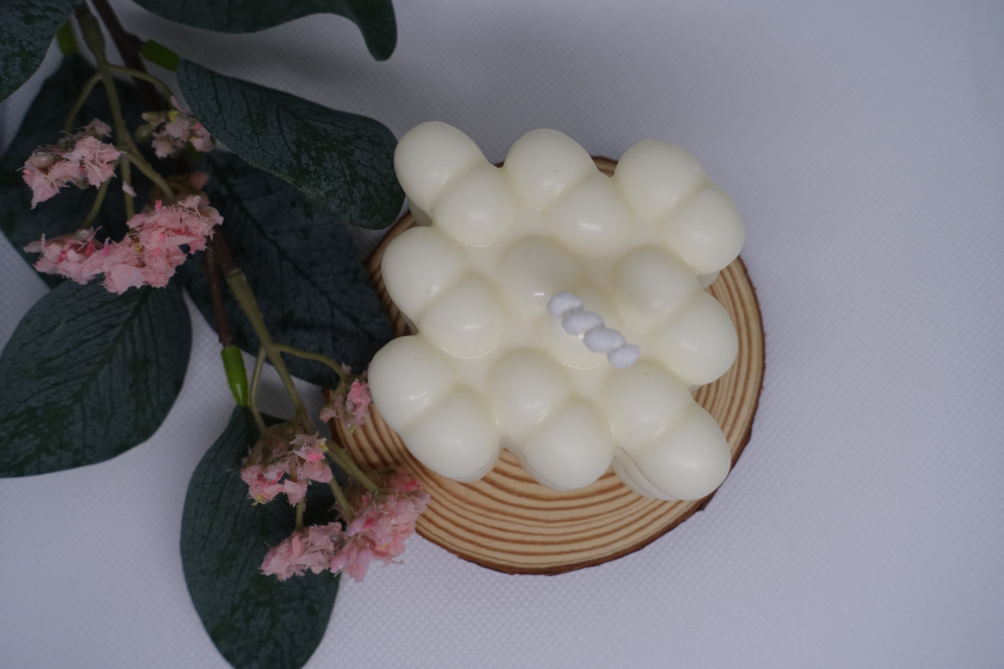 Vela cubo de corazones